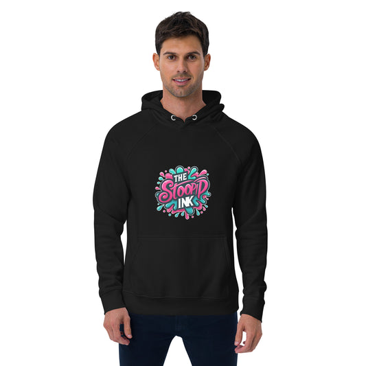 The Stoopid Ink Official Unisex eco raglan hoodie