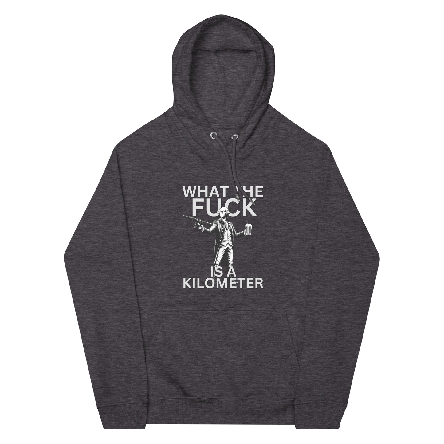 WTF is a Kilometer Unisex eco Raglan Hoodie