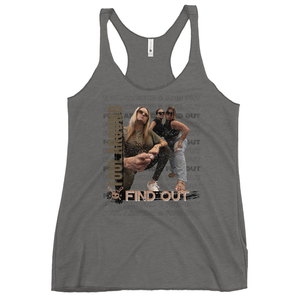 Custom Foul Around and Find Out Women's Racerback Tank