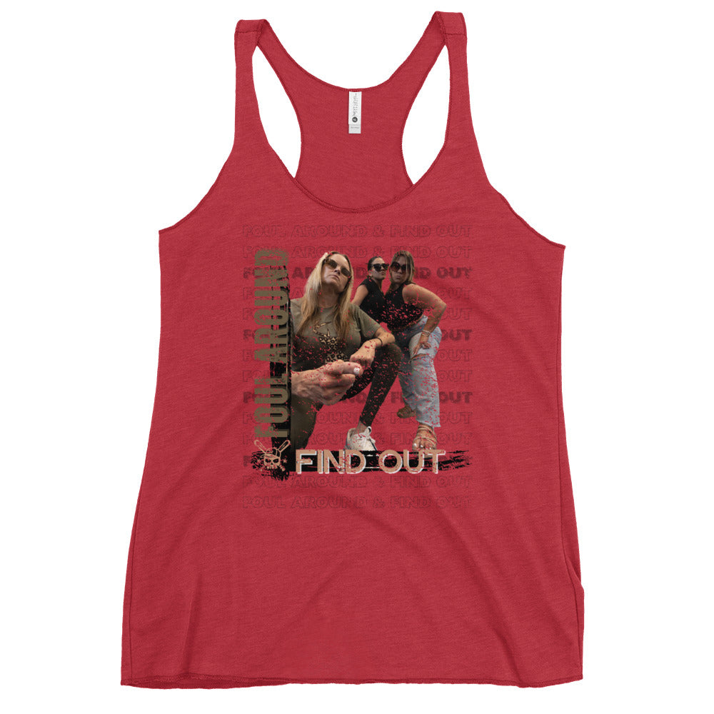 Custom Foul Around and Find Out Women's Racerback Tank